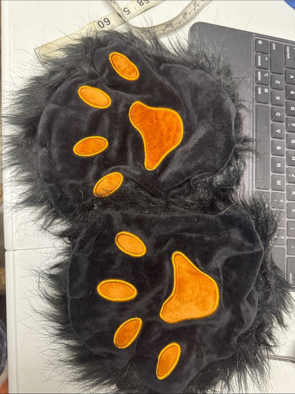 5 pc Furry Costume Therian Mask and Tail Kit, Atiofber Paws Gloves - Picture 4 of 9